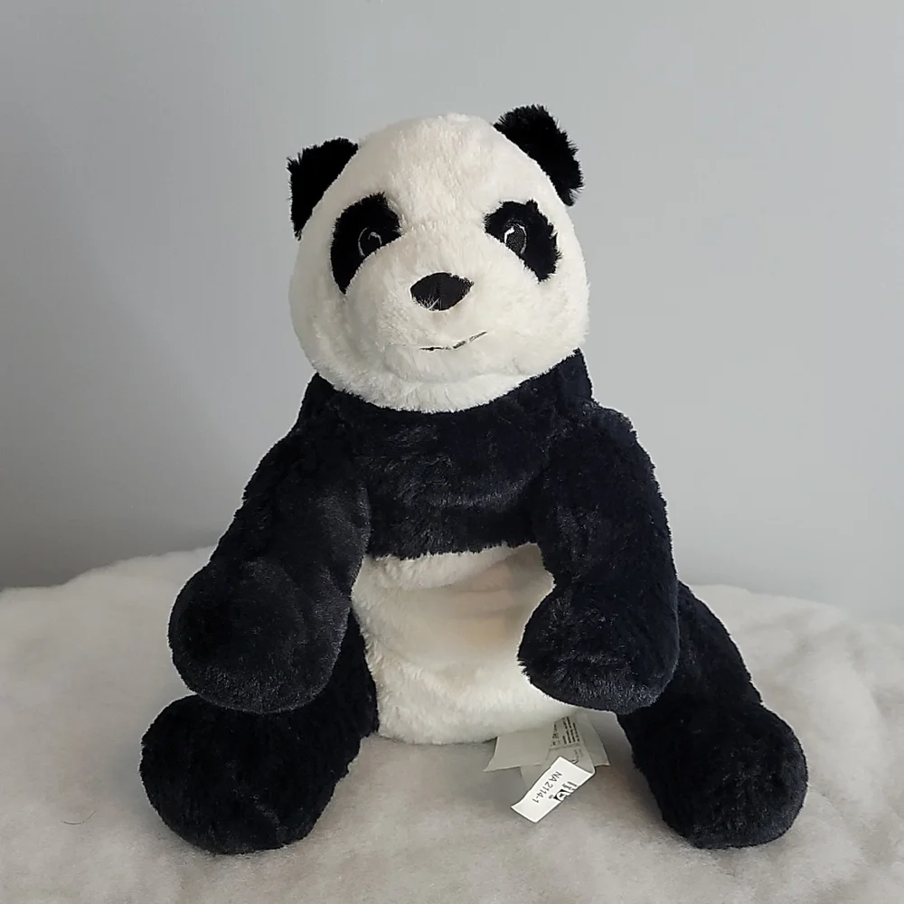 IKEA KRAMIG Panda Bear Plush Black & White Soft 12